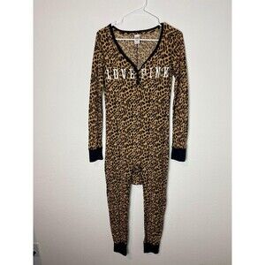Victoria's Secret Leopard Print Pajama Onesie